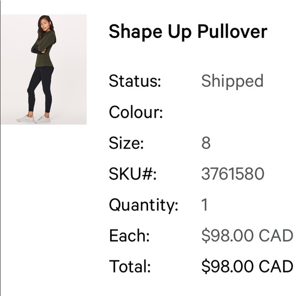 Lululemon Shape Up Pullover - Picture 8 of 8